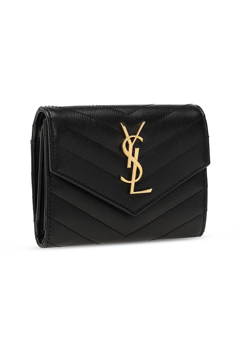 【関税込み】saint laurent LOGO LEATHER WALLET SAINT LAURENT Logo-Appliquéd Leather Billfold Wallet for Men